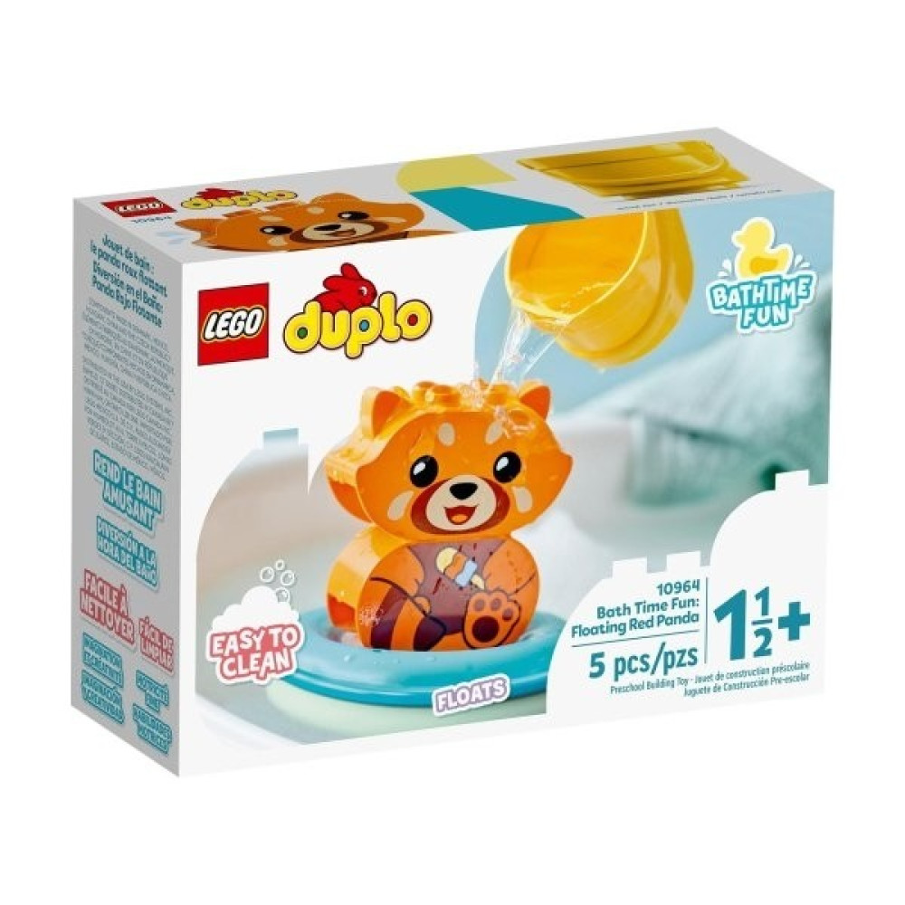 10964 Lego® Duplo® Banyo Zamanı Eğlencesi: Yüzen Kırmızı Panda, 5 Parça, +1,5 Yaş Legolar ( Yapım Oyuncakları ) Fiyatı