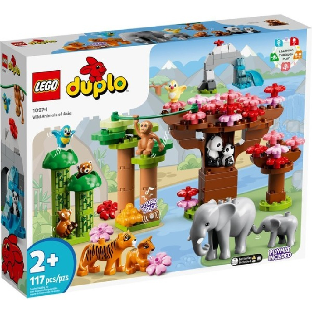 10974 LEGO Duplo - Vahşi Asya Hayvanları, 117 Parça +2 Yaş - 1 Legolar ( Yapım Oyuncakları ) Fiyatı