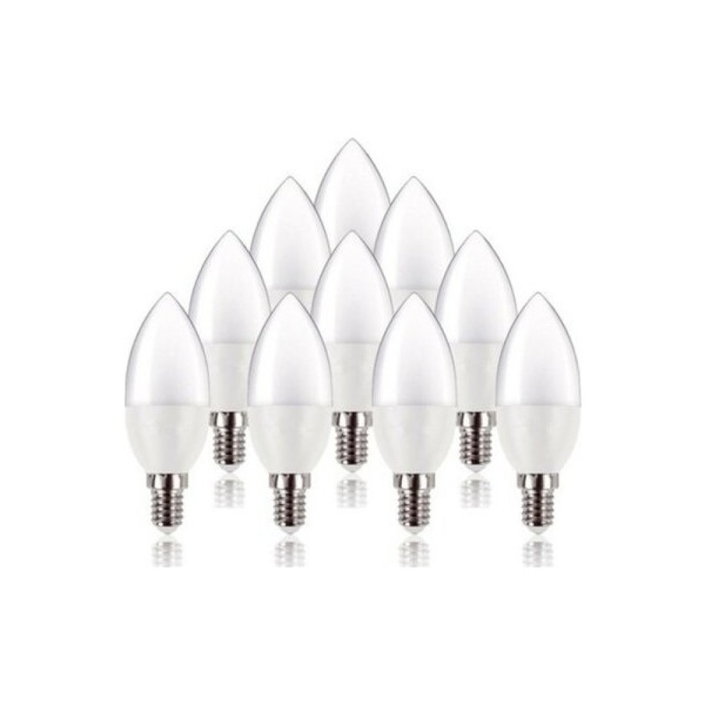 10en 7 Watt Buji Mum LED Ampul E14 Ince Duylu 10 Adet Beyaz Led Aydınlatmalar Fiyatı