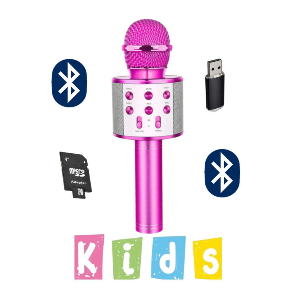 10numara Karaoke Mikrofon Dahili Hoparlörlü Usb Flash Tf Kart Destekli Ses Değiştirme Efektli Çocuk Mikrofonu Müzik/Ses Sistemleri Fiyatı