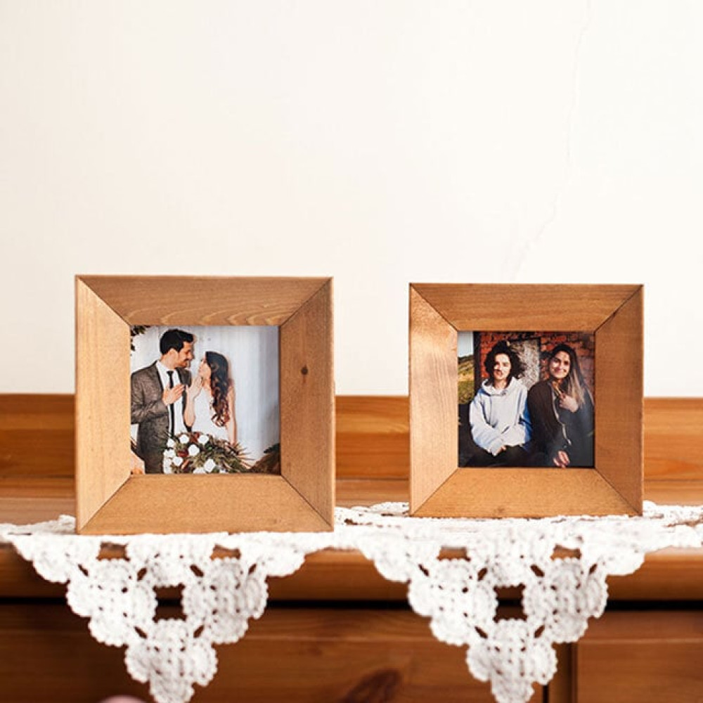 10x10 Ahşap Çerçeve - 2 Adet Resim & Fotoğraf Çerçevesi Fiyatı