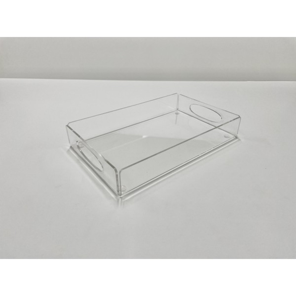 1110 Design Şeffaf Pleksi Akrilik Dekoratif Tepsi 25X15 cm Servis Tepsisi Fiyatı