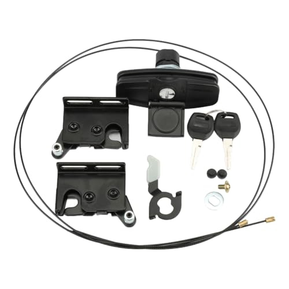 113436 Black Twist Handle Kit for Leer Truck Caps 100XQ, 100XL, 100XR and TSC700 Tonneau with Cables and 2 Keys