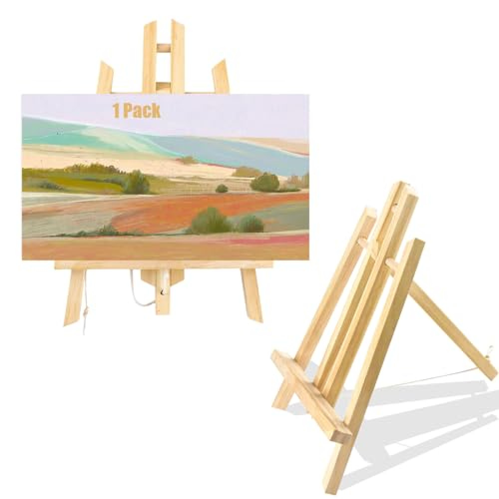 11.8" Wood Easels, Small Tabletop Display Stand, Tripod, Painting Party Easel, Kids Student Tabletop Easels for Painting, Portable Canvas Photo Picture Sign Holder Easel Fiyatı