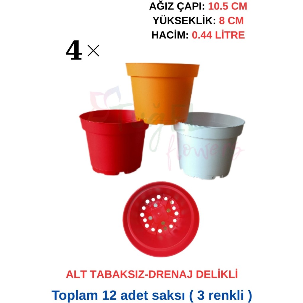 12 Adet 3 Renkli Plastik Saksı (10.5 CM.LİK) Alt Tabaksız - 10.5 cm SSD / Solid State Drive Fiyatı