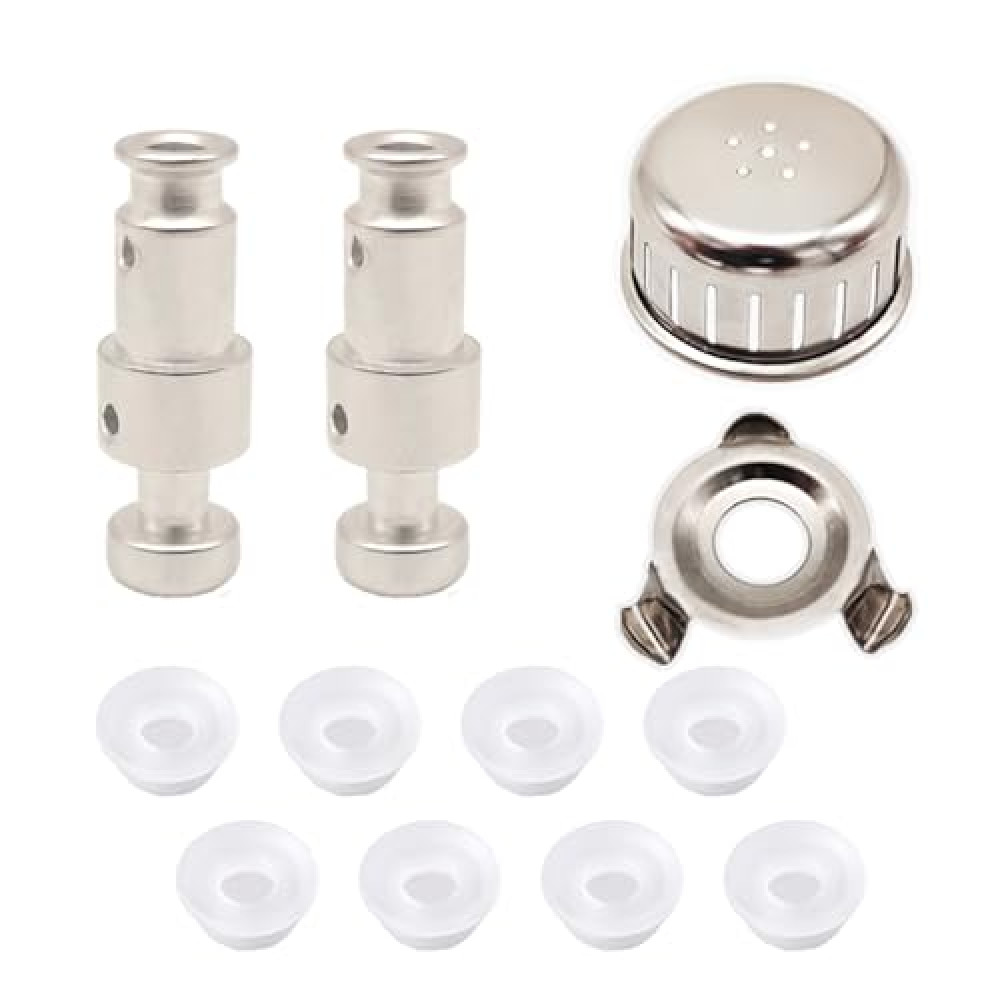 12 Pcs Float Valve for Instant Pot - Replacement Parts with 8 Valve Gaskets, Anti-Block Shield & Shroud Bracket - Premium for Duo 3, 5, 6 Qt, Duo Plus 3, 6 Qt, Ultra 3, 6, 8 Qt, Lux 3 Qt by Eiranoly Pressure Cookers Fiyatı