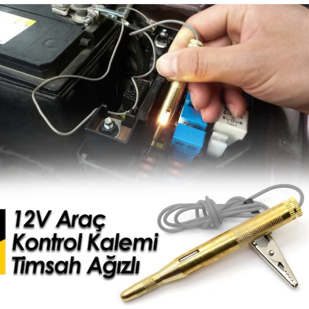 12 V Araç Kontrol Kalemi Timsah Ağızlı Kalem Diğer Test ve Ölçüm Cihazları Fiyatı