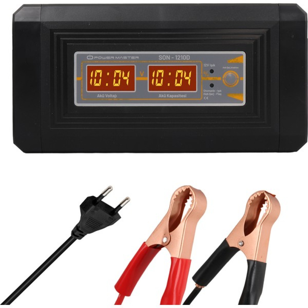 12 Volt - 10 Amper Digital Ekranlı Akıllı Akü Şarj Cihazı (4490) - 1 Oto Boyaları Fiyatı