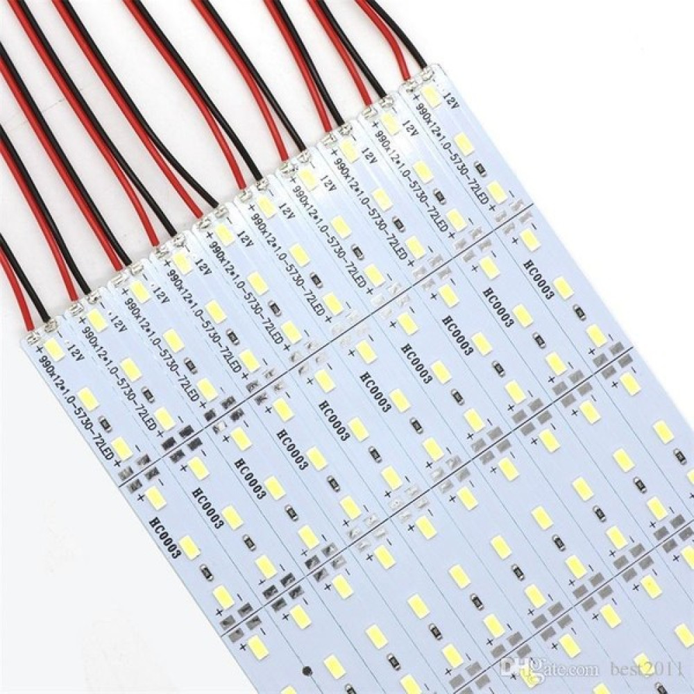 12 Volt Bantlı 5630 Ledli LED Bar Alüminyum Çubuk LED 72 Ledli Beyaz 6000-6500K Led Aydınlatmalar Fiyatı