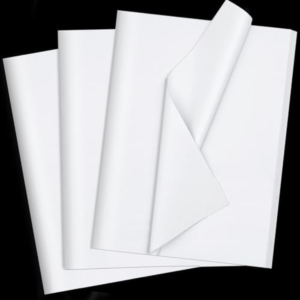 120 Sheets White Tissue Paper HMUIKFRY 20x14 Inches Tissue for Gift Bags White Wrapping Paper for Birthday Weddings Holiday Crafts Festival Decoration