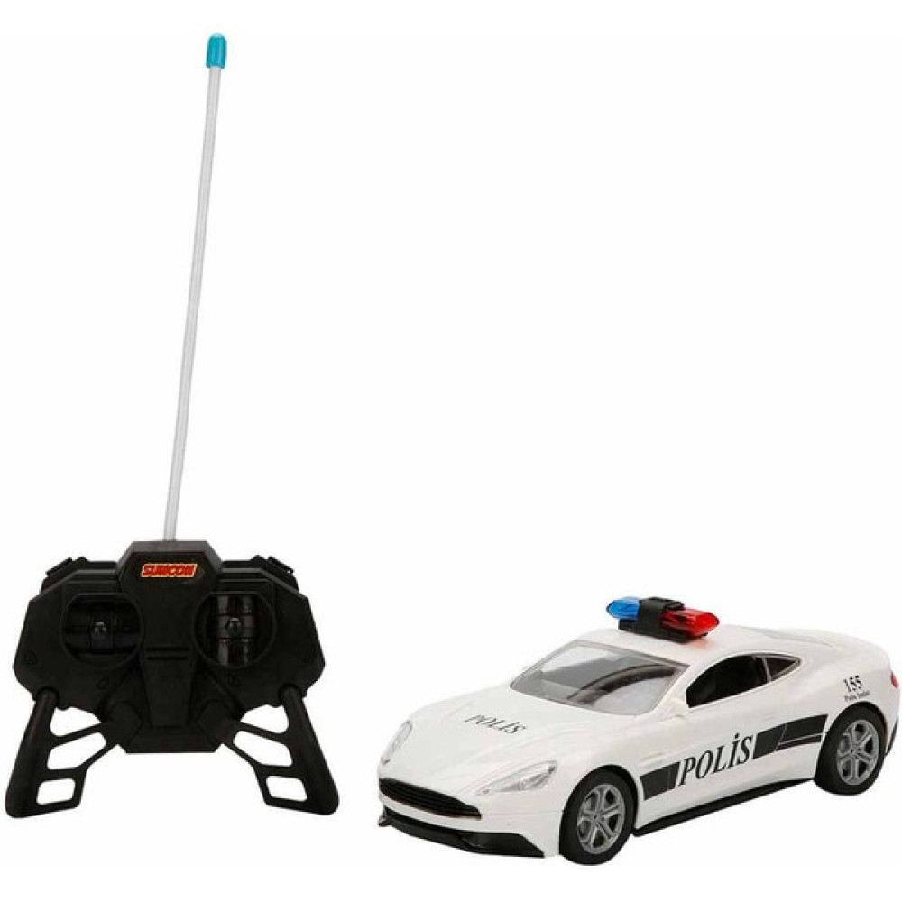 1:20 Uzaktan Kumandalı Suncon Polis Arabası 21 Cm. - Beyaz-2 Oyuncak Araç Fiyatı