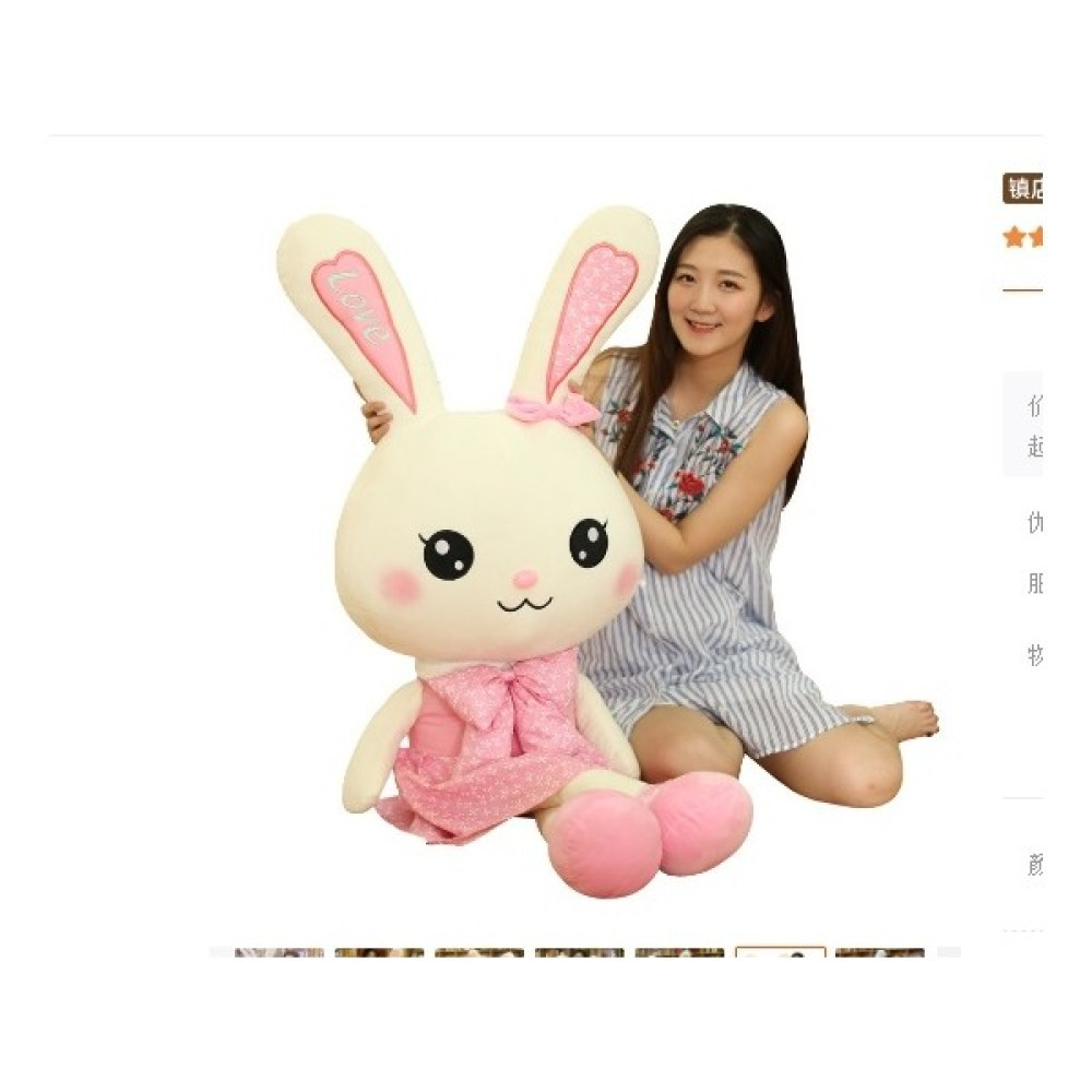 120CM Etek Tavşan Prenses Yastık Uyku Yastığı Peluş Oyuncak (Yurt Dışından) - Pembe Oto Boyaları Fiyatı