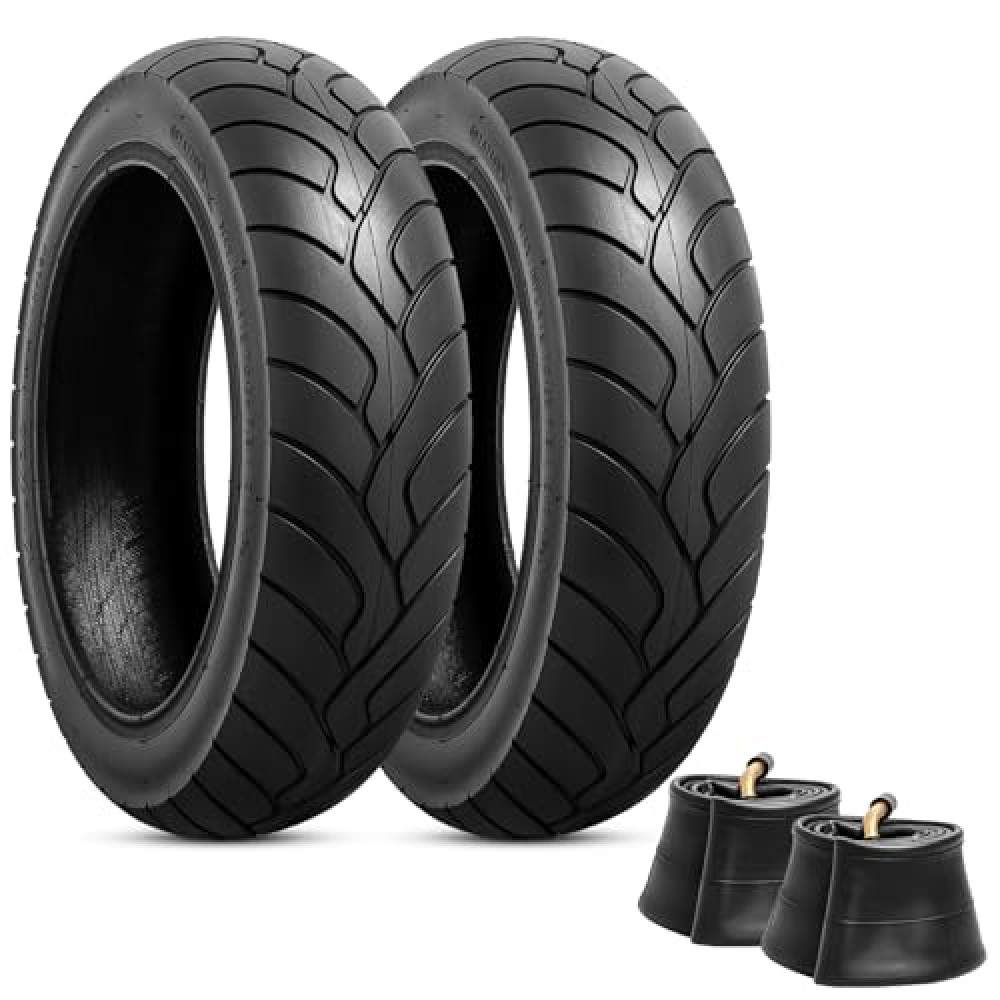 12.5x3.0 Replacement Tire and Inner Tubes, 12 1/2 x 3.0 Scooter Tire with Thick WEAR-Resistant Design, 12-1/2"x3.0" Fit for Currie & Schwinn Scooters