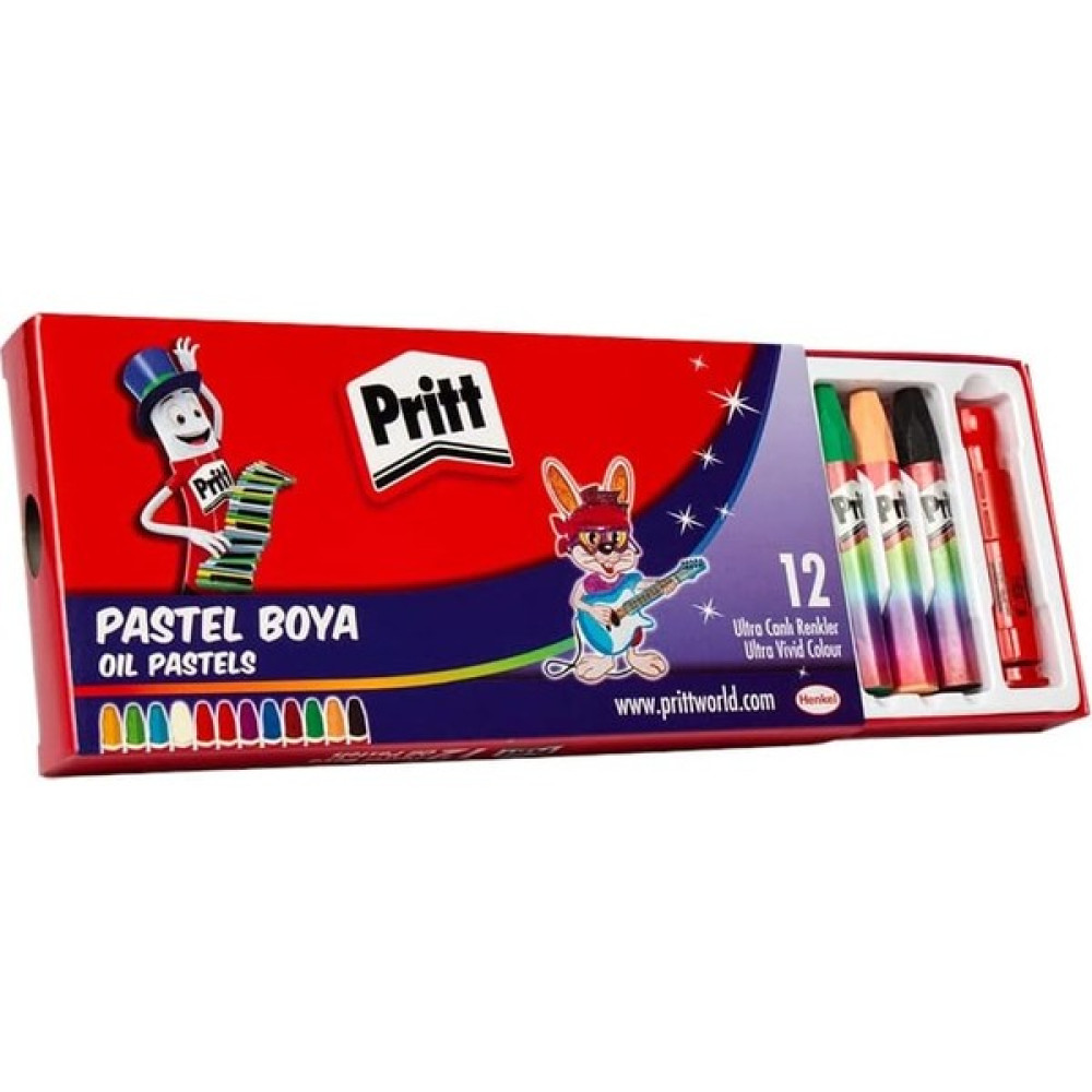 12'li Pastel Boya - Karton Kutu Pastel Boya Fiyatı