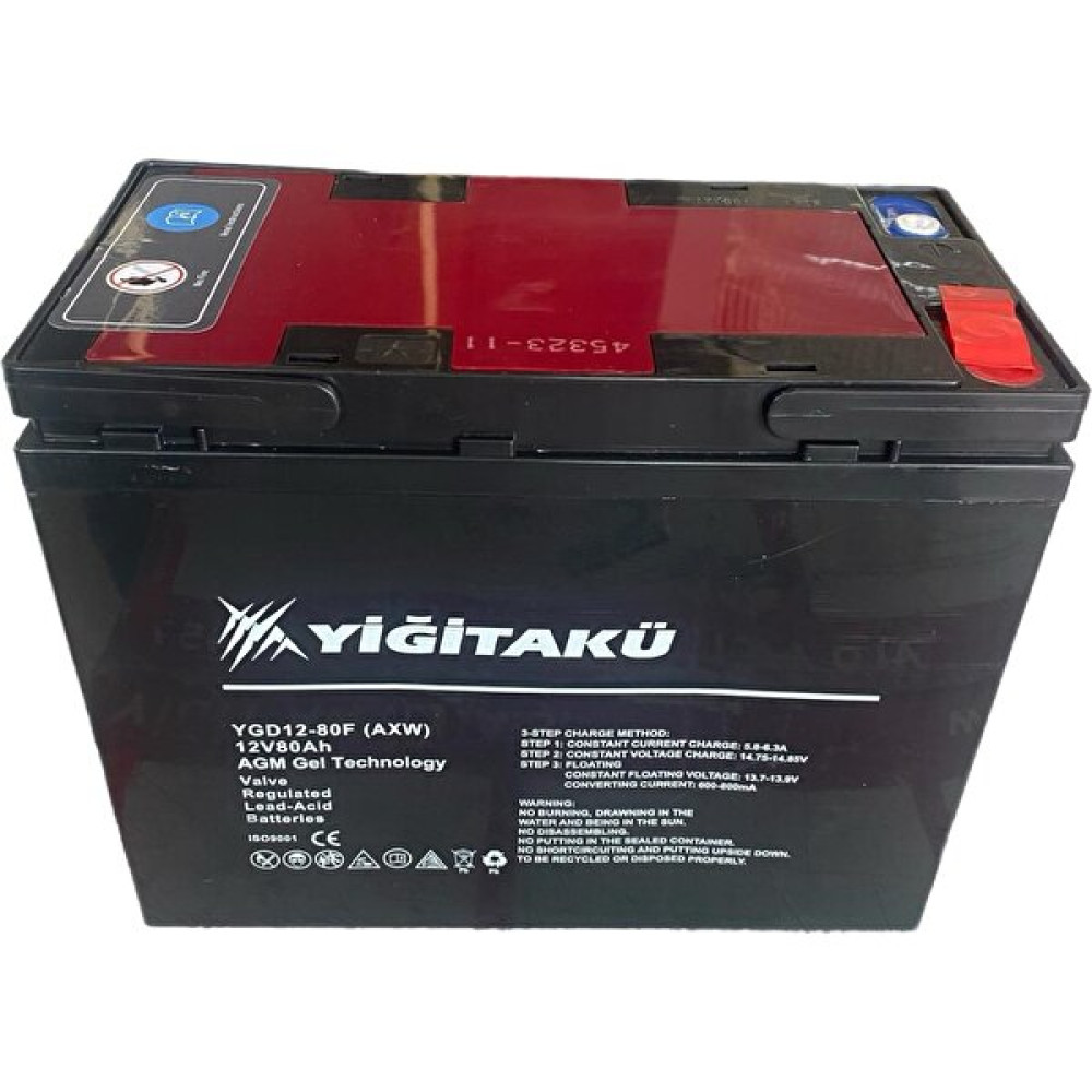 12V 80AH Jel Yiğit Akü Elektrikli Bisiklet Aküsü Akü Fiyatı
