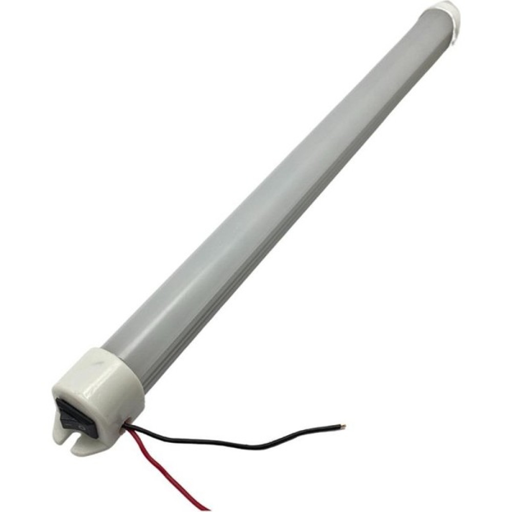 12V FLORESAN TAVAN LAMBASI 18 LEDLİ (ŞEFFAF CAM) BEYAZ ANAHTARLI (25 CM) Oto Boyaları Fiyatı