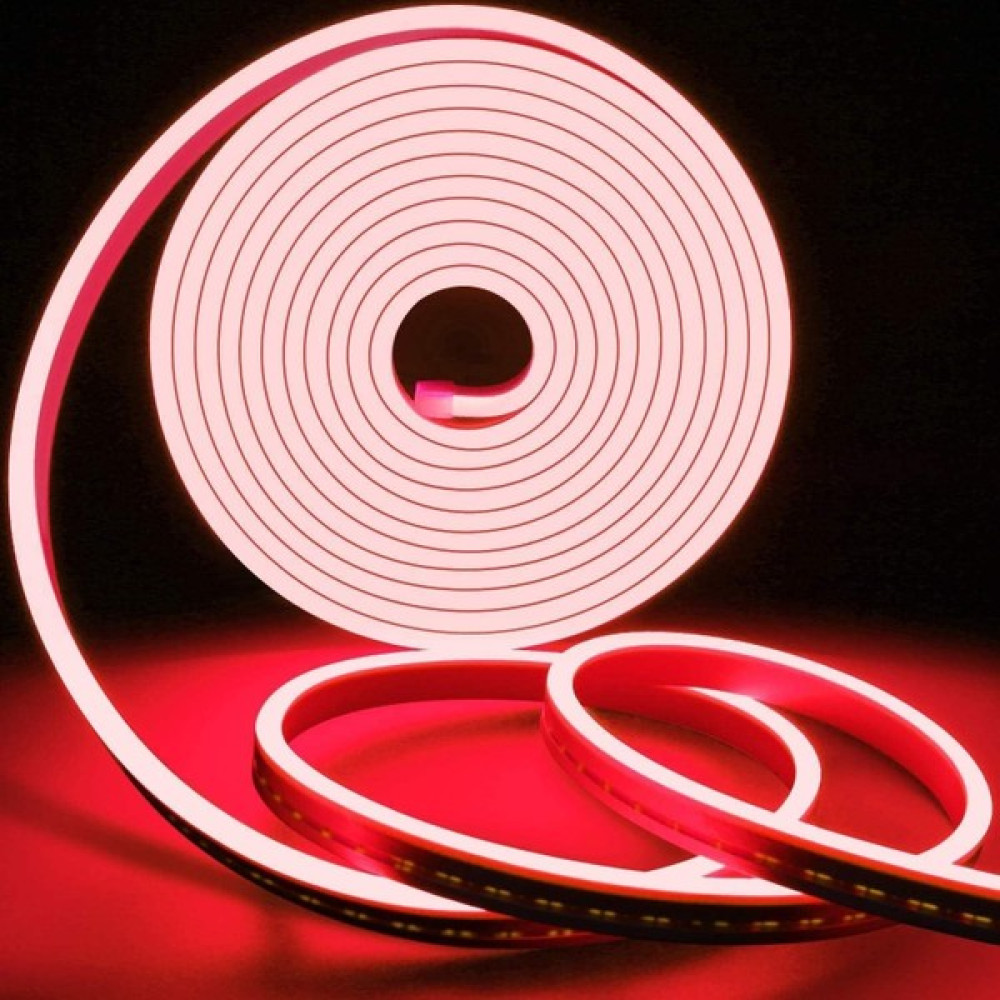 12VOLT Neon Esnek Hortum LED Beyaz ,gün Işığı,amber,mavi,kırmızı,yeşil Işık 5 Metre-Trafosuz - 5 m - Kırmızı Led Aydınlatmalar Fiyatı