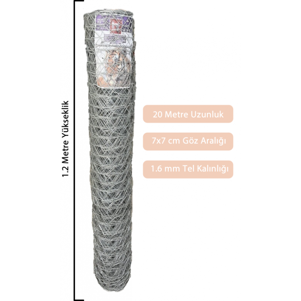 1,2X20 Metre Bahce Tel Orgu Bahce Citi Bahce Teli Cevirme Teli 1.6 Mm Kalinliginda Bahçe Çiti Fiyatı