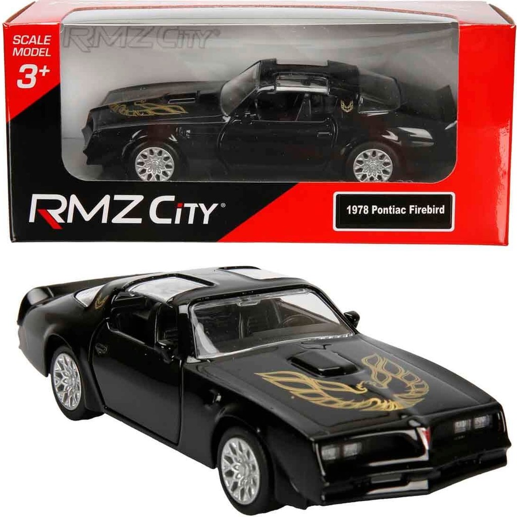 1:32 Rmz City Amerikan Serisi Die Cast Çek Bırak Model Araba - Siyah 1978 Pontiac Firebird Diğer Fiyatı