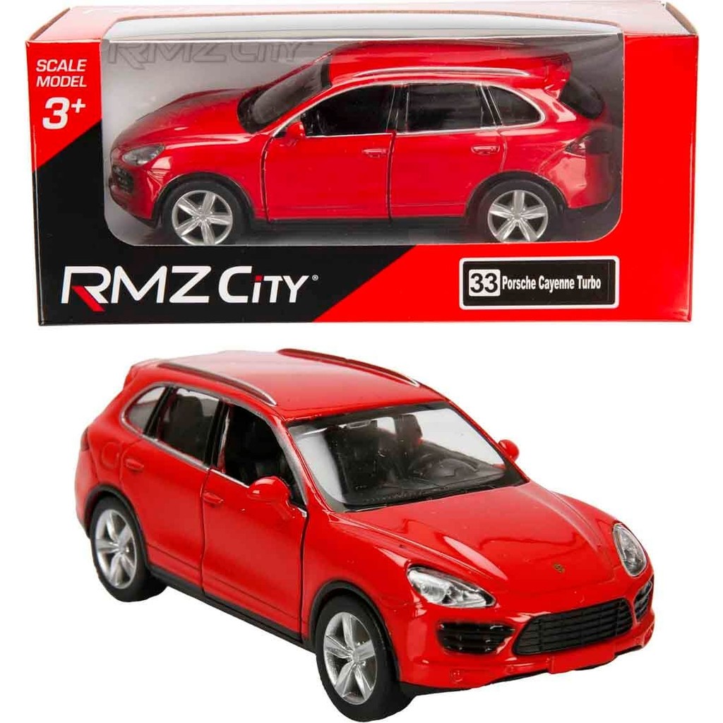 1:32 Rmz City Jeep Serisi Die Cast Çek Bırak Model Araba - Kırmızı Porsche Cayenne Turbo Diğer Fiyatı