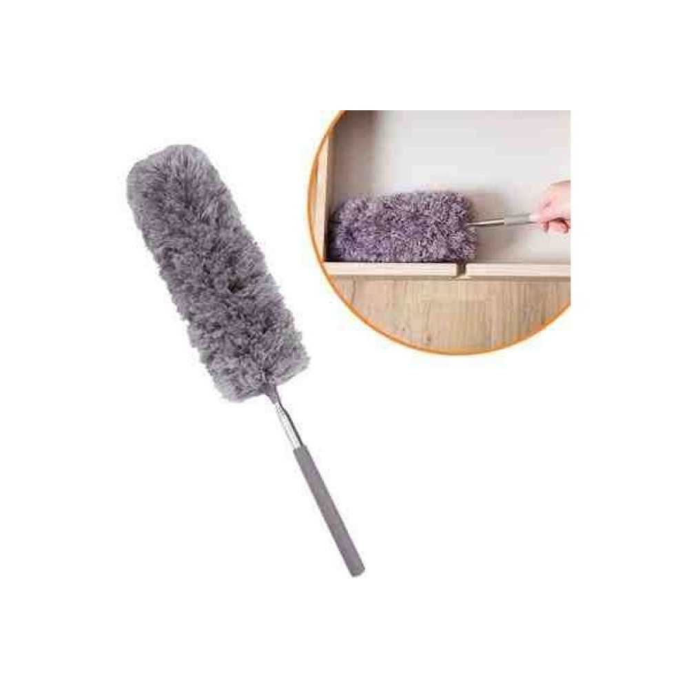 140 cm Teleskopik Uzatılabilir Mikrofiber Yumuşak Başlıklı Gri Toz Alma Fırçası Toz Püskülü Temizlik Malzemeleri Fiyatı