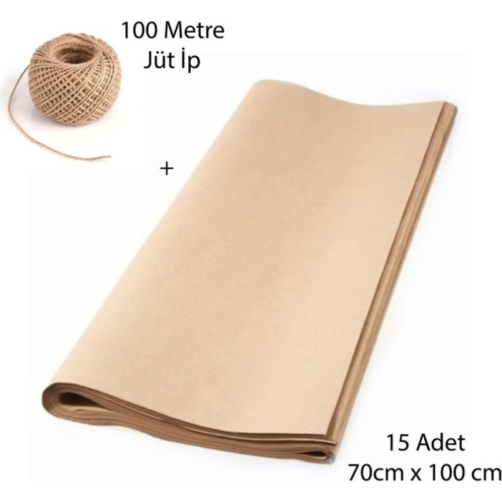 15 Adet 70X100CM Kraft Kağıt, Çeyiz Paketleme Kağıdı, Ambalaj Kağıdı, Hediye Paketi + 100M Jüt Ip Oto Boyaları Fiyatı