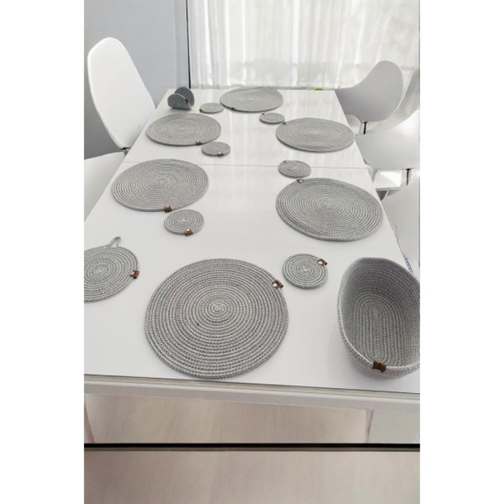 15 Parça Amerikan Servisi Supla Seti - Gümüş - 32 x 32 cm Amerikan Servis Fiyatı