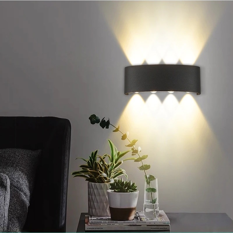 15W Dekoratif Çift Yönlü Aydınlatma 8'li LED Aplik Duvar Lambası Cata Kapri Dekoratif Duvar Apliği - Gün Işığı Aplikler Fiyatı