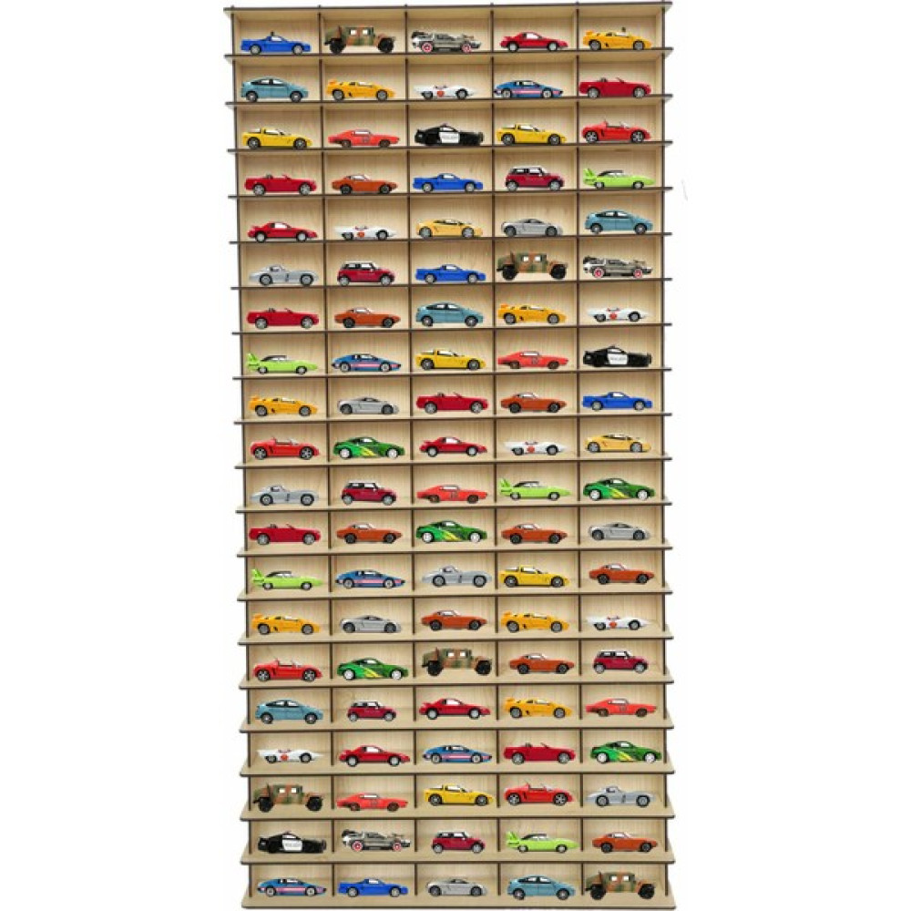 1/64 Akçaağaç Hobi Araba Rafı Dikey (Hot Wheels, Matcbox) Duvar Rafı Fiyatı