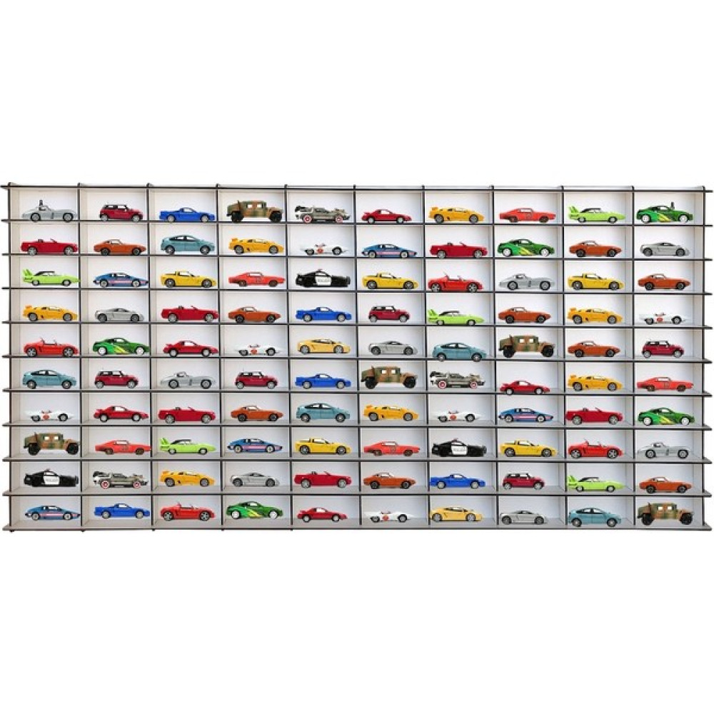 1/64 Beyaz Hobi Araba Rafı 100 Araç Yatay (Hot Wheels, Matcbox) Duvar Rafı Fiyatı