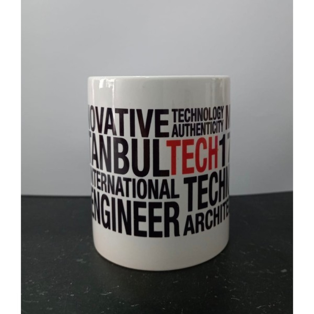 1773 İTÜ Itü Tech Kupa - Beyaz - Kırmızı - 275 ml Fincan / Bardak / Kahve Takımı Fiyatı