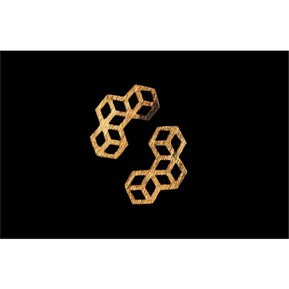 1773 İTÜ Küpe Çubuk Petek Gümüş - 1 cm - Gold Gümüş Küpe Fiyatı