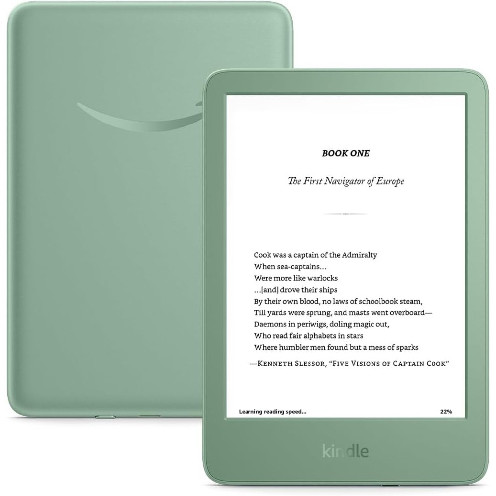 Amazon Kindle 16 GB (newest model) - Lightest and most compact Kindle, now with faster page turns, and higher contrast ratio, for an enhanced reading experience - Without Lockscreen Ads - Matcha Hobby Electronics Fiyatı