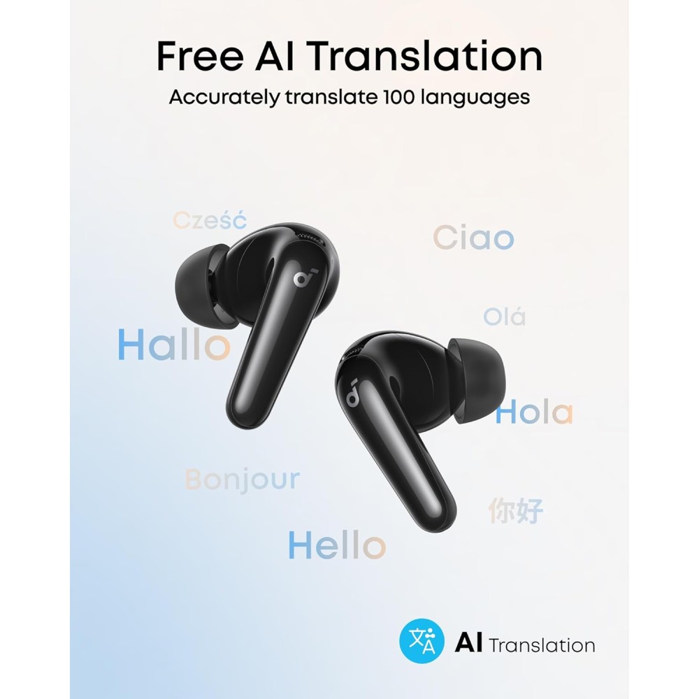 Soundcore by Anker P20i True Wireless Earbuds P31i by Anker, Real-Time Adaptive Noise Cancelling, Hi-Res Sound, Translation Earbuds, 50H Playtime