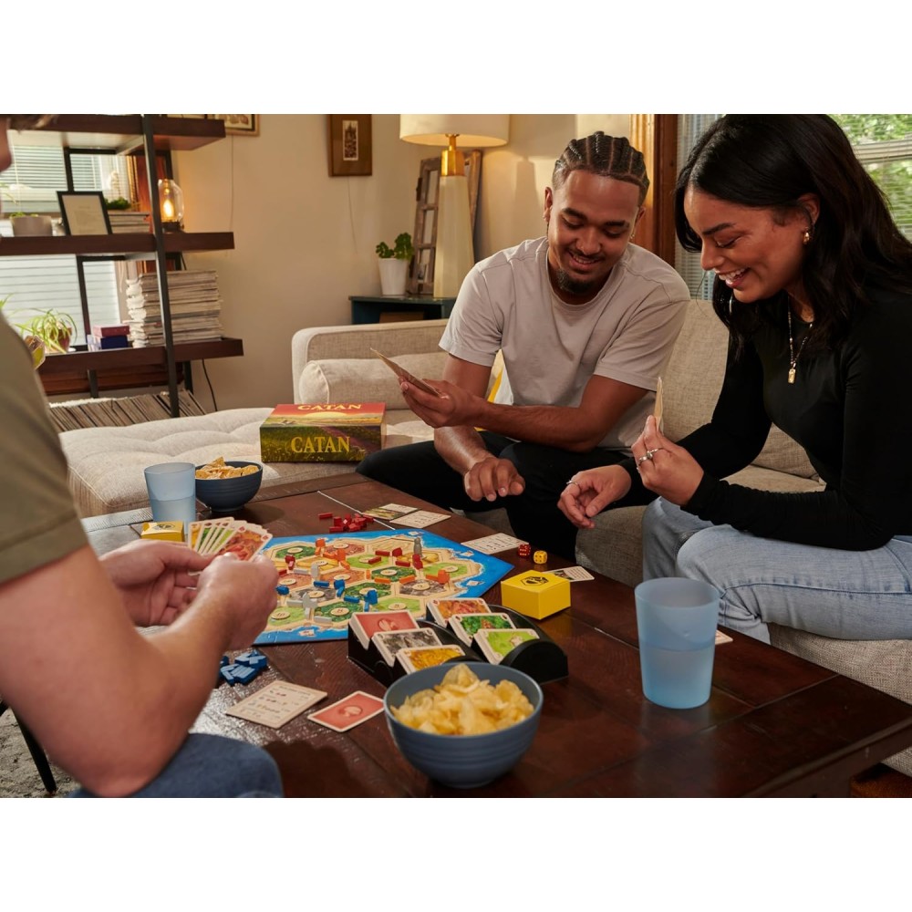 CATAN Board Game (6th Edition) Trade, Build & Settle in the Classic Strategy Game for Family, Kids & Adults, Ages 10+, 3-4 Players, 60-90 Min Playtime