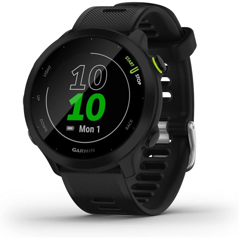 Garmin Forerunner 55, GPS Running Watch with Daily Suggested Workouts, Up to 2 Weeks of Battery Life, Black - 010-02562-00 Wristwatches Fiyatı