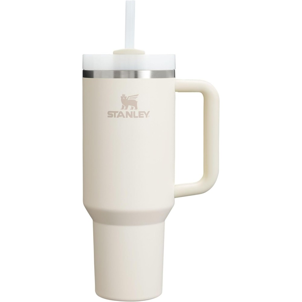 STANLEY Quencher H2.0 Tumbler with Handle and Straw 40 oz | Flowstate 3-Position Lid | Cup Holder Compatible for Travel | Insulated Stainless Steel Cup | BPA-Free | Cream 2.0 Camping Kitchen Fiyatı