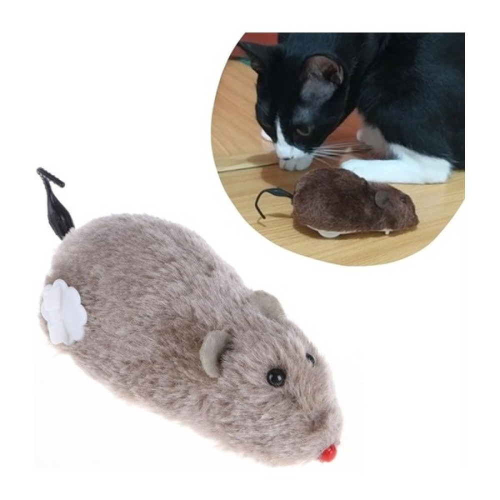 18 Kurmalı Kedi Eğitim Oyuncağı Tüylü Peluş Fare Yakalama Interaktif Sevimli Eğlenceli Oyuncak Evcil Hayvan Ürünleri Fiyatı