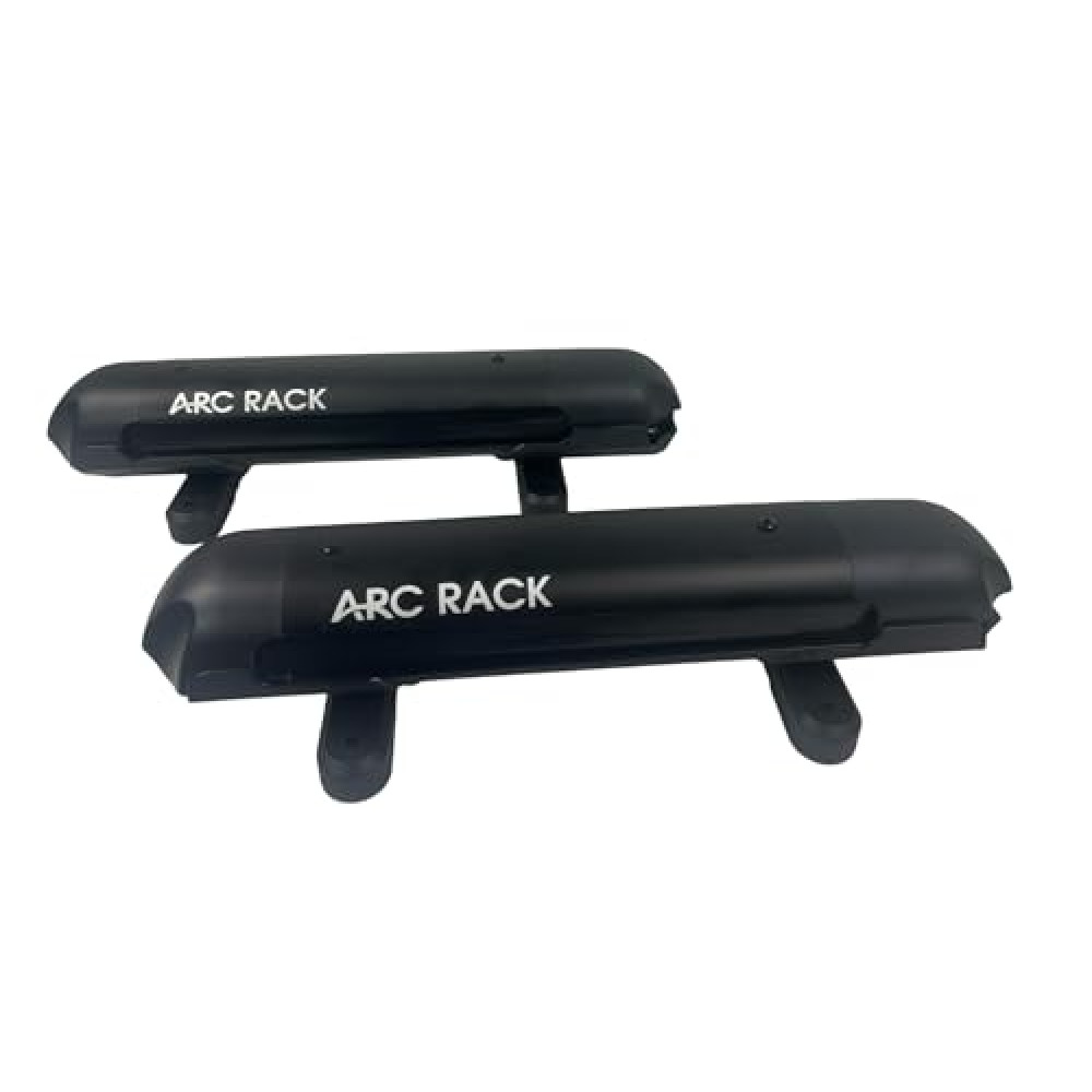 18" Small Multi-Purpose Roof Car Carrier, Transport 2 Ski's, 2 Snowboards, 4 Fishing Poles.. Carry Cargo Box/Kayak Rack on one Side While securing Your Ski or Fishing Poles.(Black, Small)