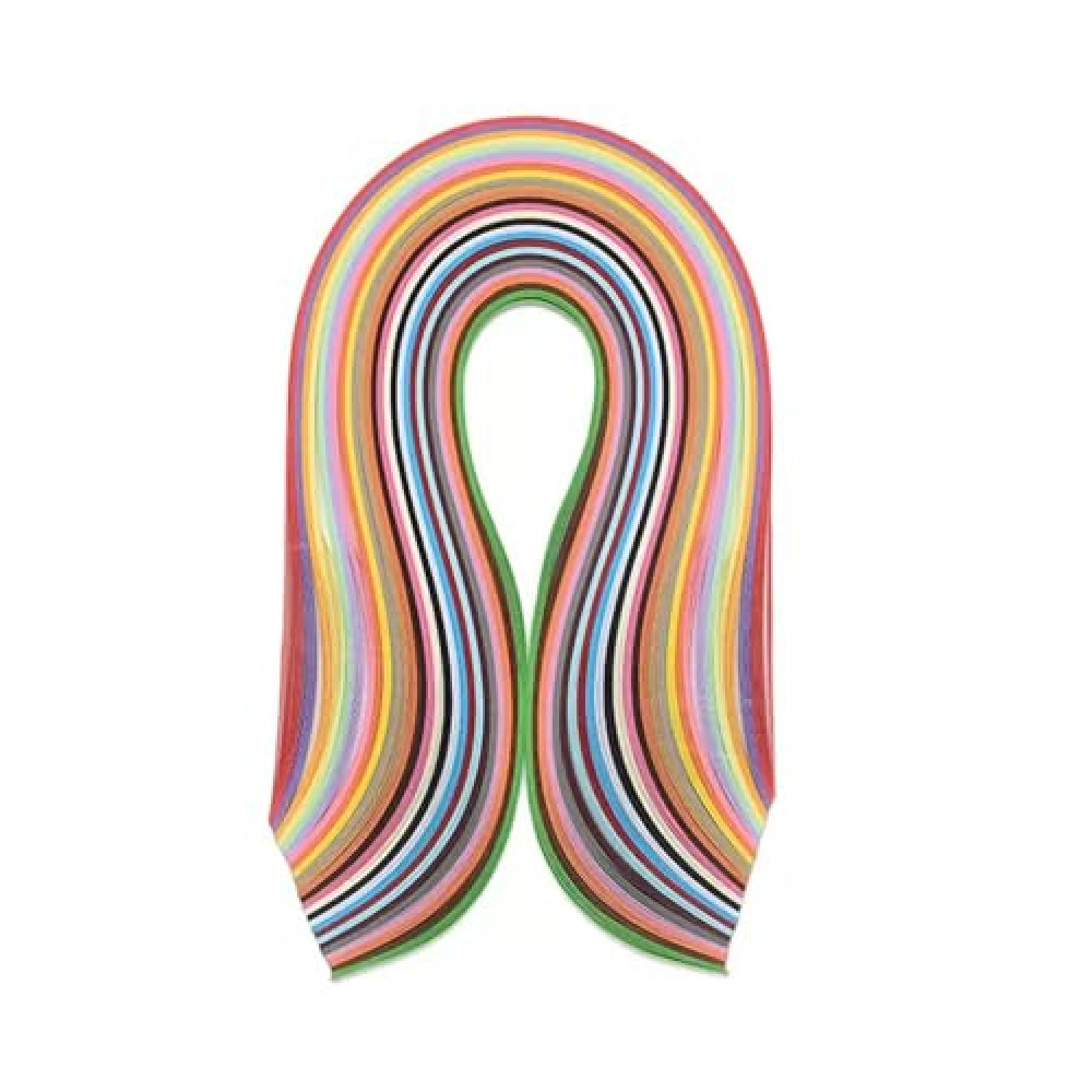 180Pcs Quilling Paper Strips, 36 Colors Quilling Paper Set Quilling Strips with Length 53cm Width 10mm for DIY Arts and Crafts