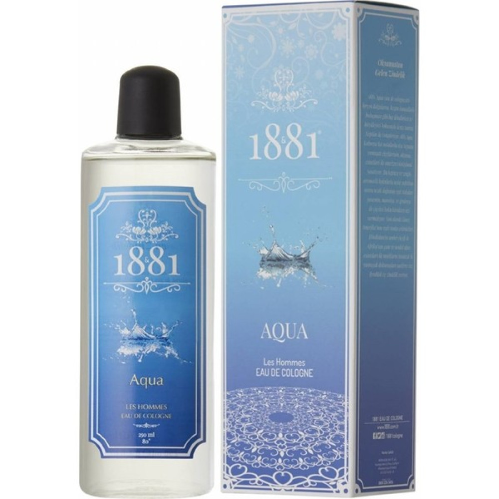1881 Aqua Les Hommes 80 Derce Kolanya 250 ml Cam Şişe Kolonya & Gülsuyu Fiyatı