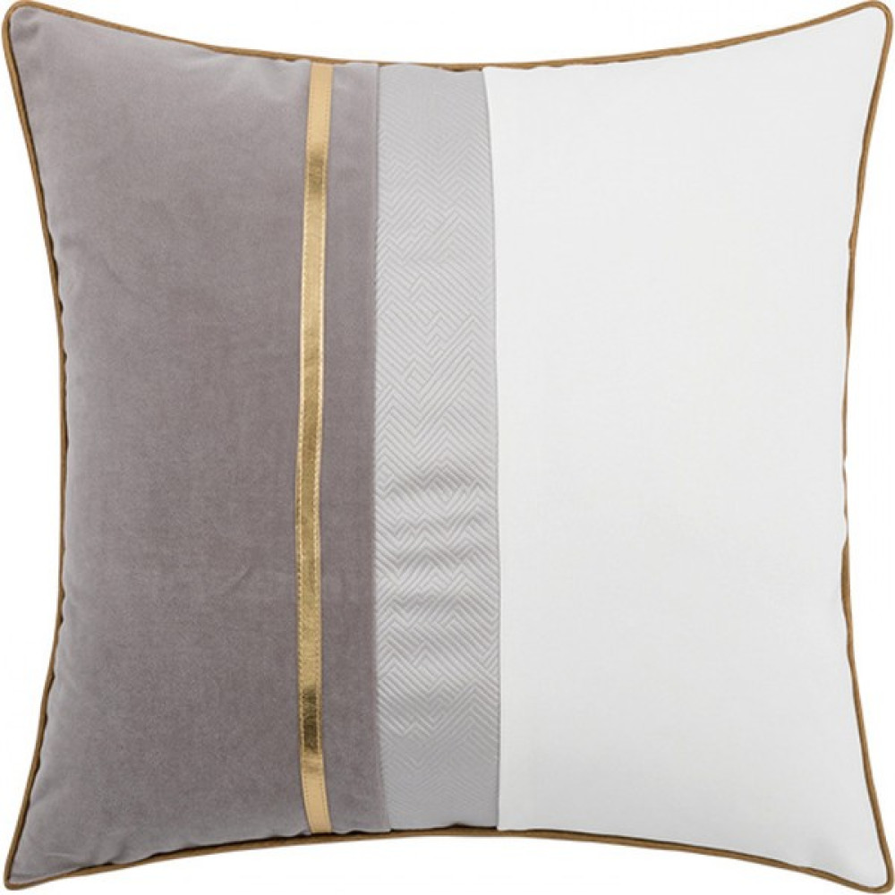 18X18 Inç Deri Çizgili Patchwork Hollanda Polar Minder Örtüsü Modern Atmak Yastık Örtüsü Dekor Yastık Kanepe Oturma Odası Yatak Odası Araba (Açık G... Yastık Kılıfı Fiyatı