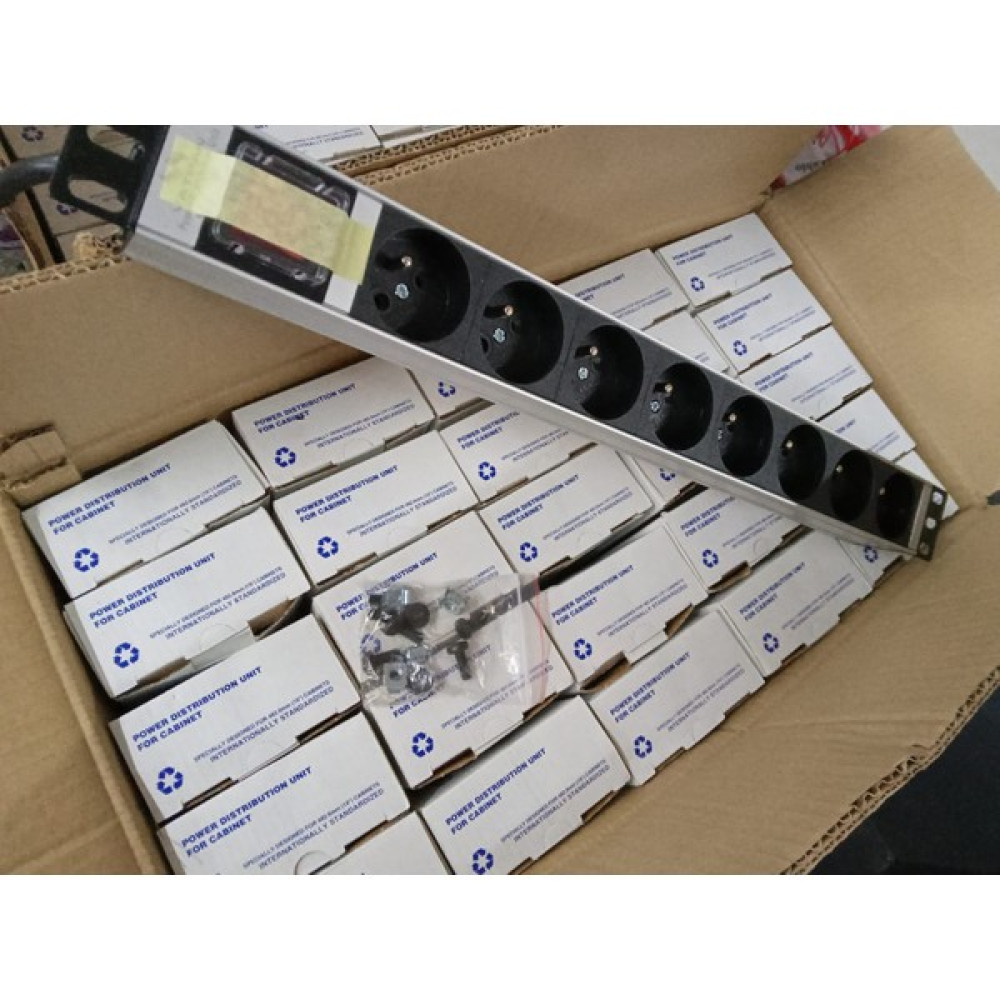 19" 1u 8'li Fransız Ups Anahtarlı Alüminyum Pdu (25 Adet ) Oto Boyaları Fiyatı