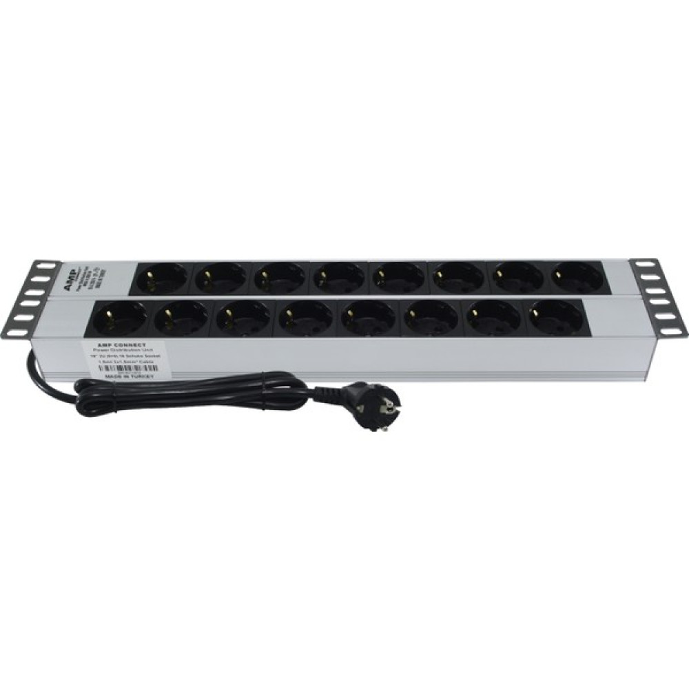 19" 2u 16'lı Schuko Soketli Alüminyum Rack Kabin Grup Prizi Pdu Oto Boyaları Fiyatı