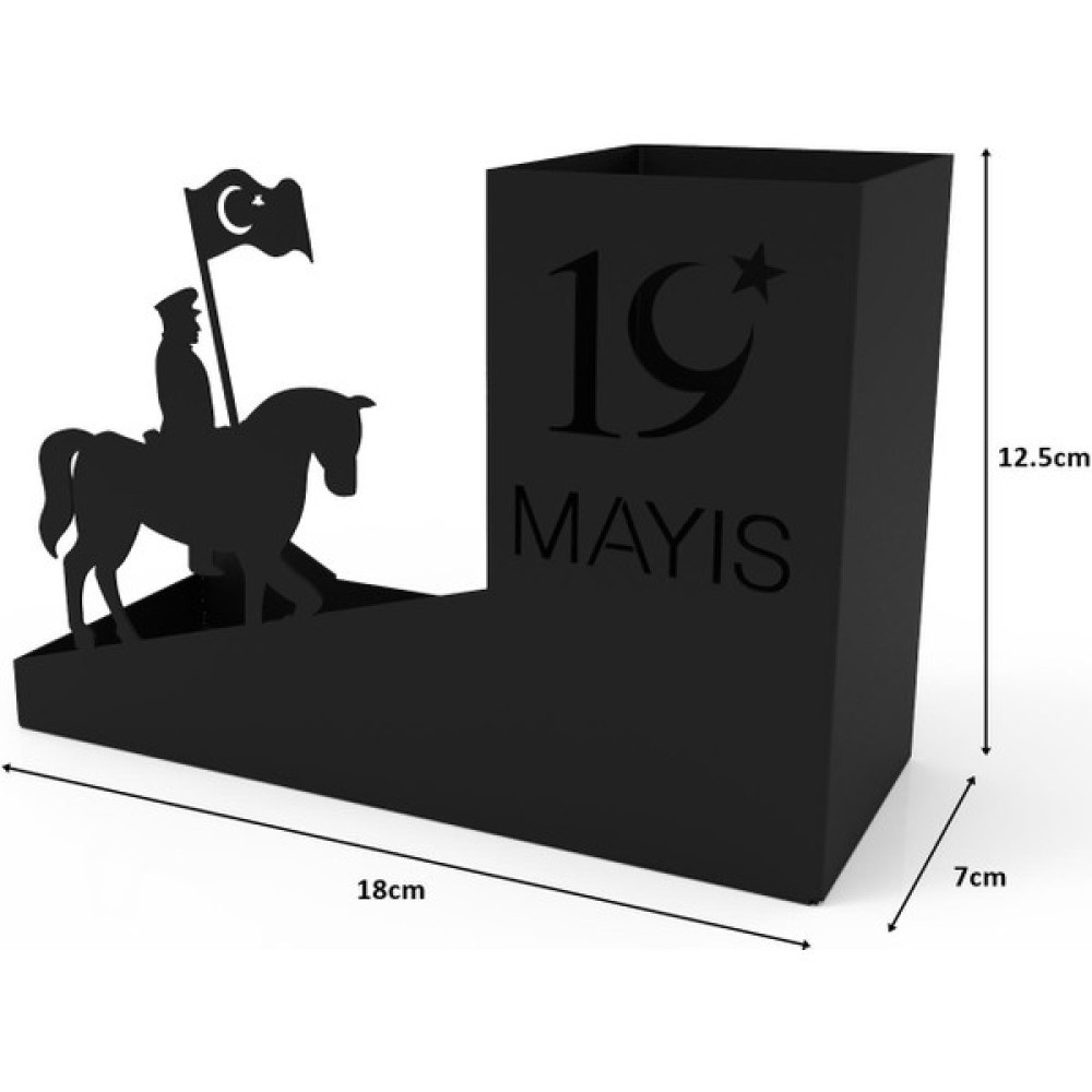 19 Mayıs Temalı Atatürk Kalemlik Siyah Kalemlik Fiyatı