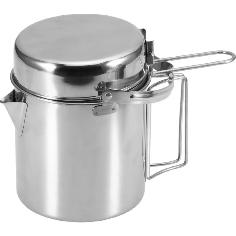 1l Kamp Pot Set Paslanmaz Çelik Pişirme Su Isıtıcısı Taşınabilir Kamp Pot Seti Açık Kamp Tencere Sırt Çantası Pot Piknik | Açık Hava Tablosu - Gümüş Mangal & Barbekü Malzemeleri Fiyatı