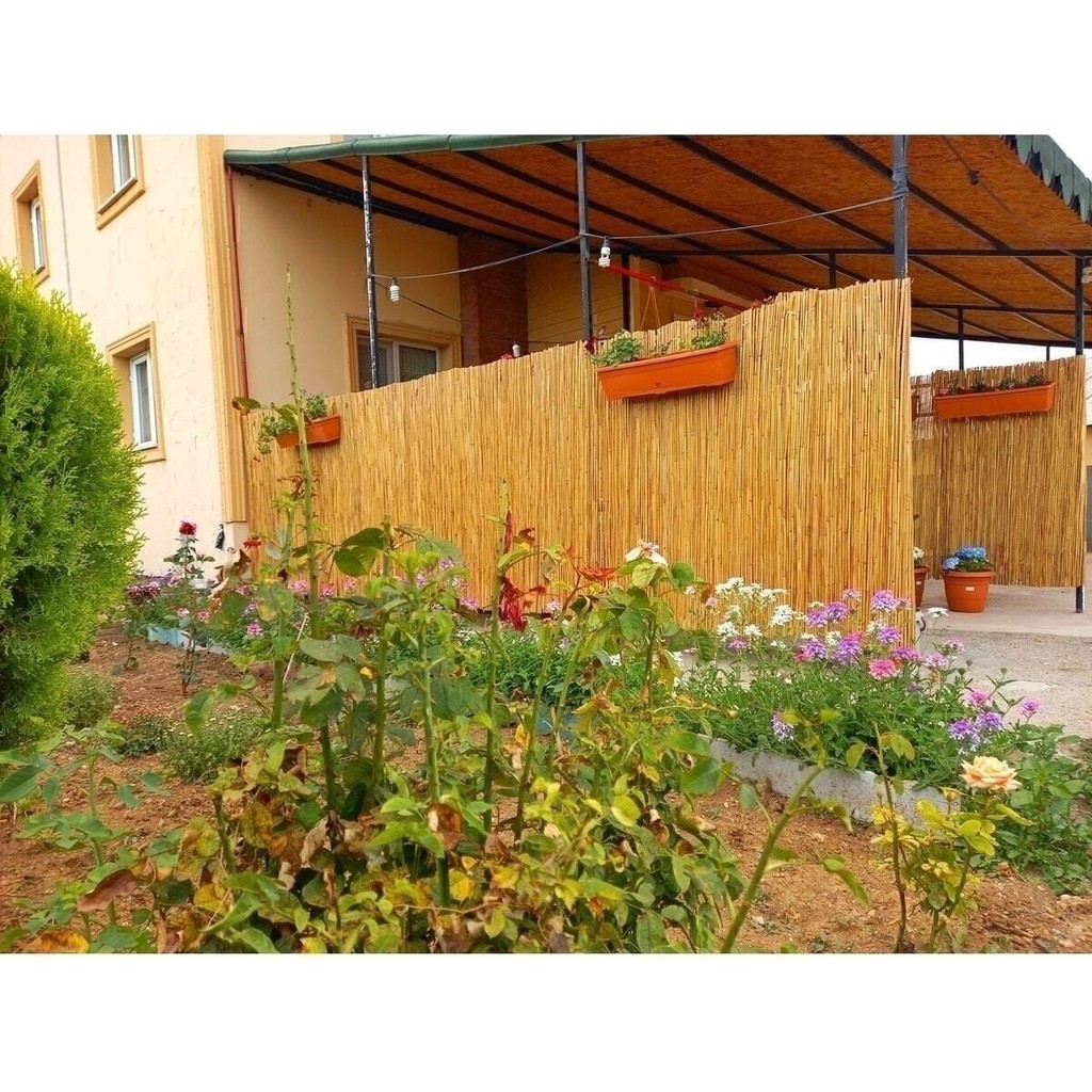 1m x 5m Hasır Kamış Çit Bambu Gölgelik Bahçe Dekor Misina Örgü Kamış Hasır Doğal Görsel Tek Ebat 100 x 500 - 1 x 5 m SSD / Solid State Drive Fiyatı