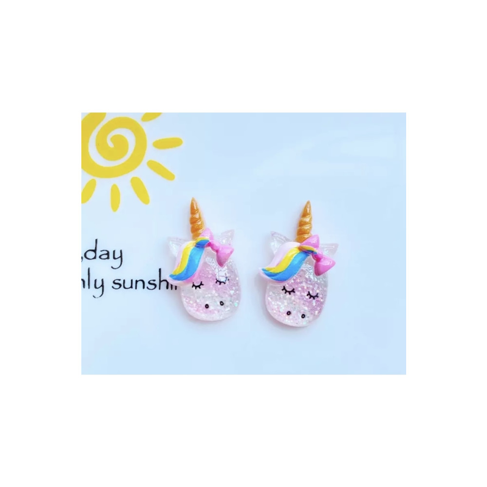 1PARÇAMAVİ Unicorn Deliksiz Sıkıştırma Klipsli Kız Çocuk Küpe Standart Beden Bijuteri Küpe Fiyatı