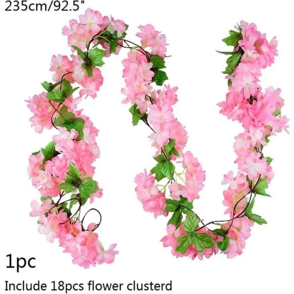 1PC-CHERRY-B03 Wisteria Yapay Çiçek Asma Sarmaşık Yaprağı Çelenk Ipek Gül Çiçek Rattan Dize Asma Düğün Kemer Çiçek Ev Bahçe Dekorasyon (Yurt Dışından) Ev & Dekorasyon Aksesuarları Fiyatı