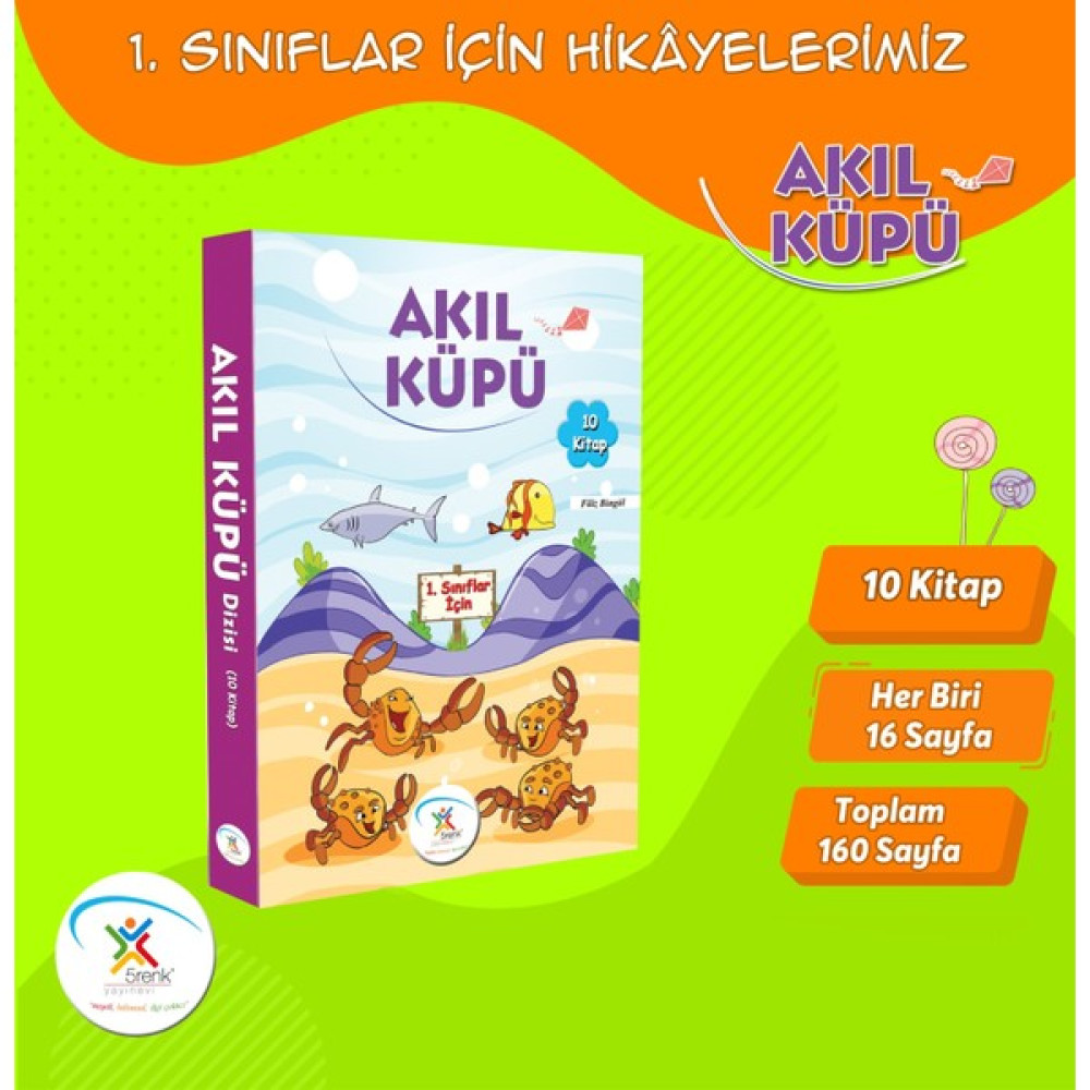 1.sınıf Akıl Küpü Hikaye Dizisi + Kitap Okuma Not Defterim Çocuk Masal Fiyatı